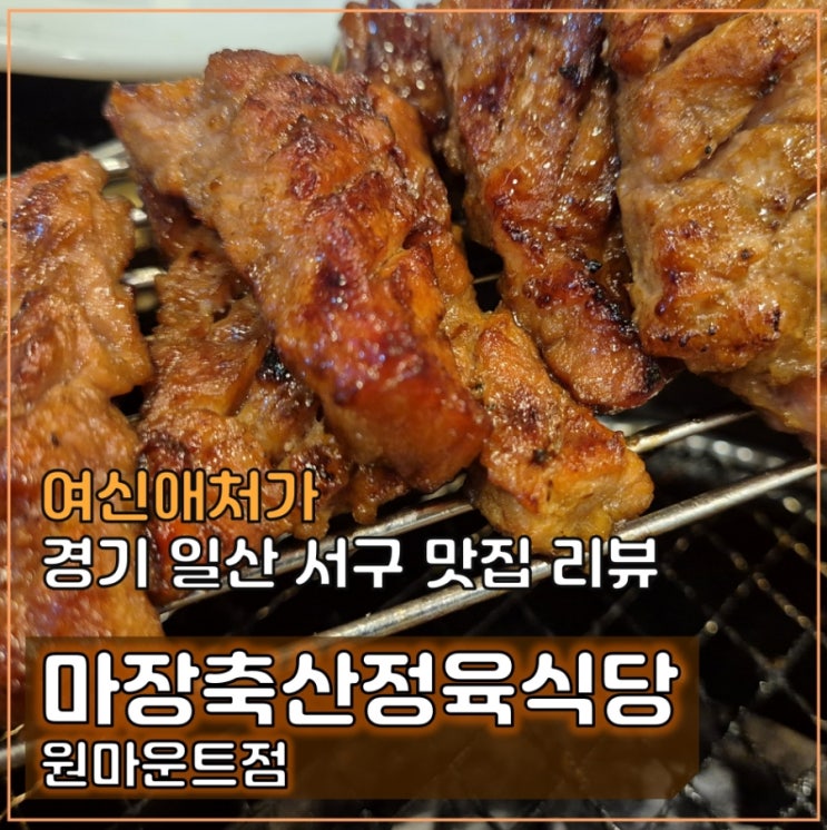  일산소고기 육즙 최고! 킨텍스 맛집 마장축산정육식당 원마운트점