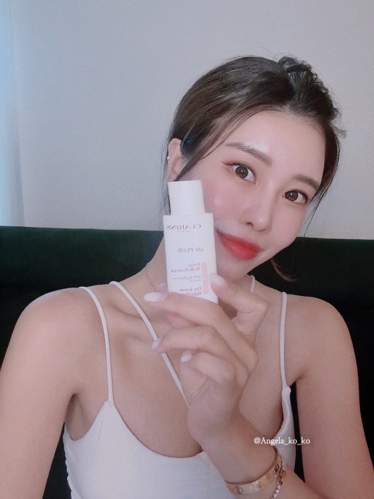 골프준비물 클라랑스 선크림 미백선크림 UV플러스 톤업선크림