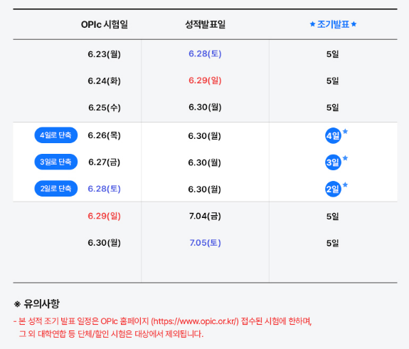 6월 오픽 조기발표 5천원 선착순 할인 쿠폰