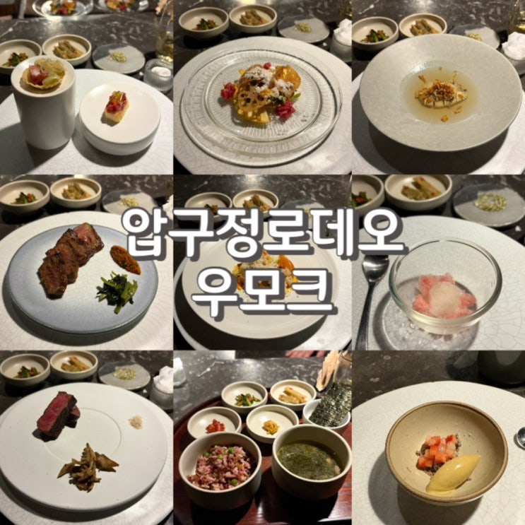  (내돈내산) 압구정 가성비 한우 오마카세 우모크 feat. 예약 콜키지 주차 정보