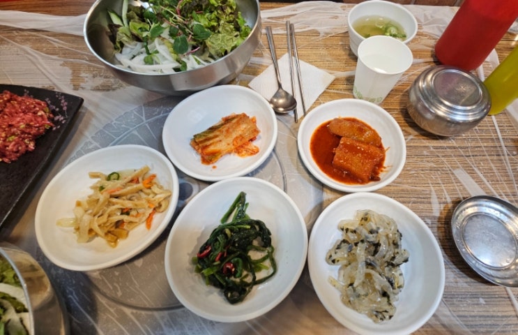  새말 IC 근처 맛집, 횡성순한우, 육회비빔밥으로 점심 한 끼