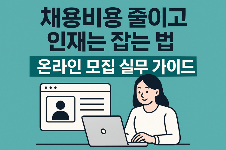  (HRM) 비용 줄이고 인재는 잡는 법: 온라인 모집 실무 가이드