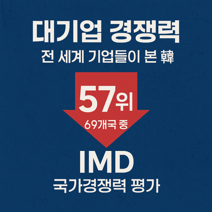  “대기업 경쟁력 69개국 중 57위”…글로벌이 본 한국의 민낯