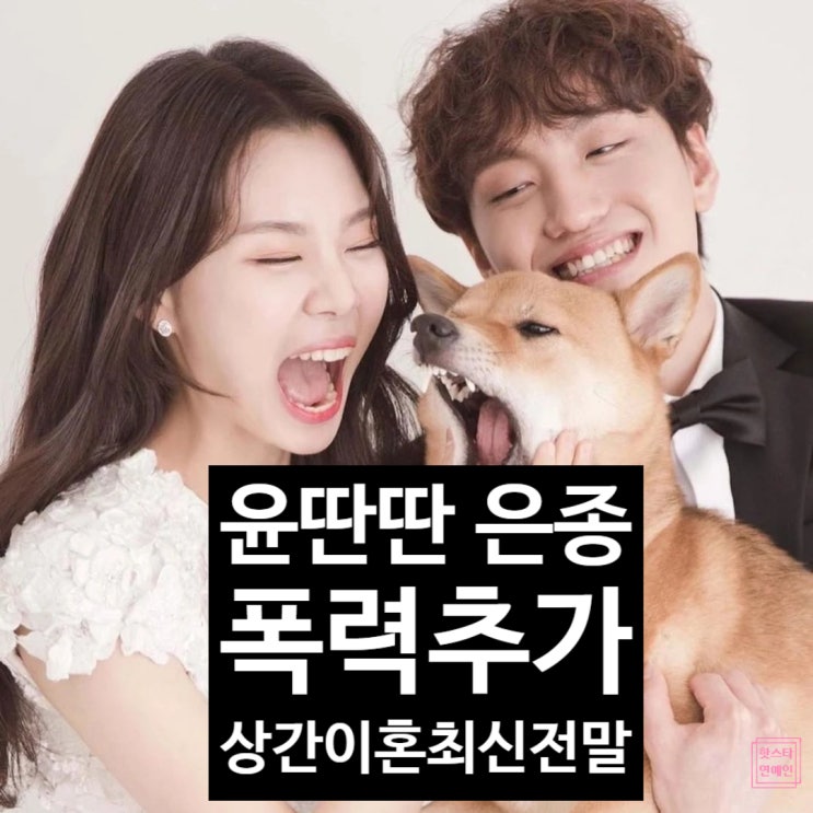  윤딴딴 폭행 영상 충격 공개! 은종 이혼 폭로전 최신 전말!