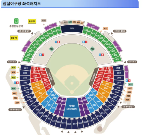 잠실야구장 좌석배치도와 좌석 특징과 추천