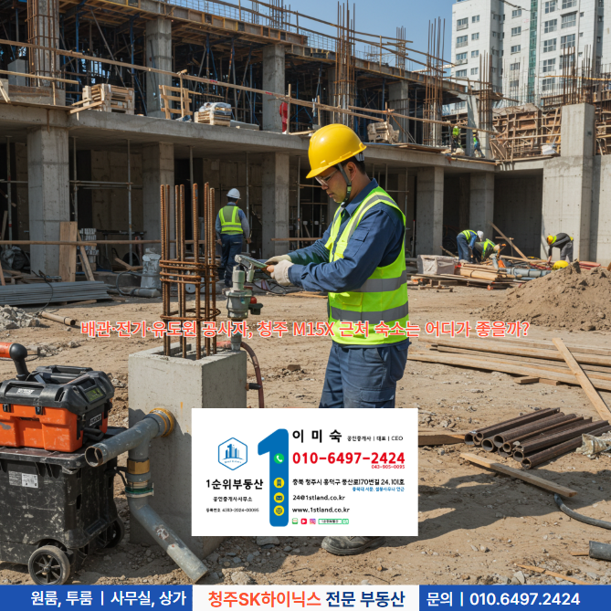  배관·전기·유도원 공사자, 청주 M15X 근처 숙소는 어디가 좋을까?