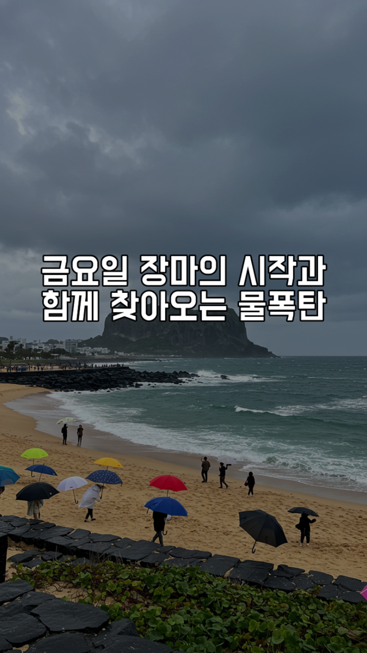 금요일, <b>장마</b>의 시작과 함께 찾아오는 <b>물폭탄</b>