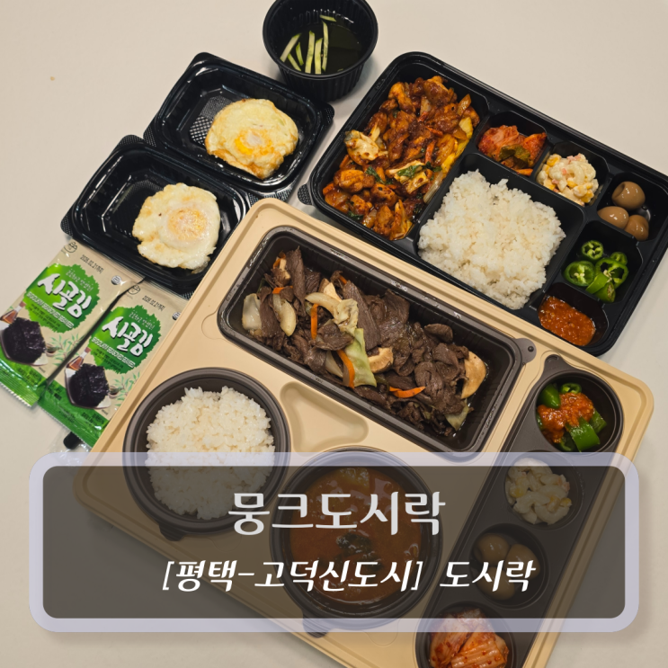  평택 도시락 맛집 :: 뭉크도시락 - 평택가성비도시락배달 후기