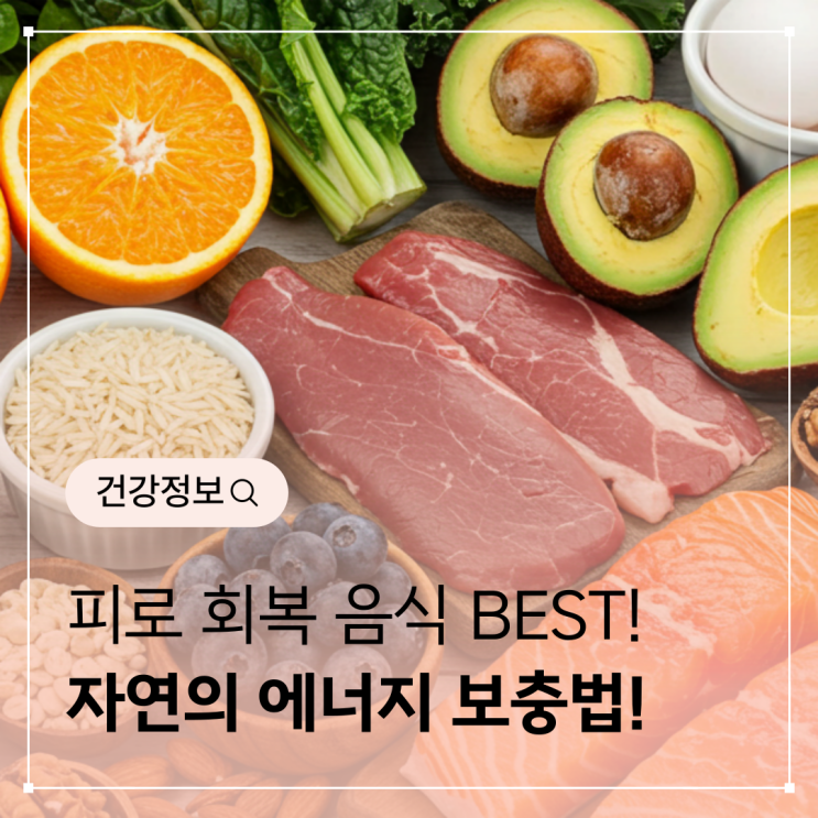  피로 회복 음식 BEST - 지친 몸을 살리는 자연의 에너지 보충법
