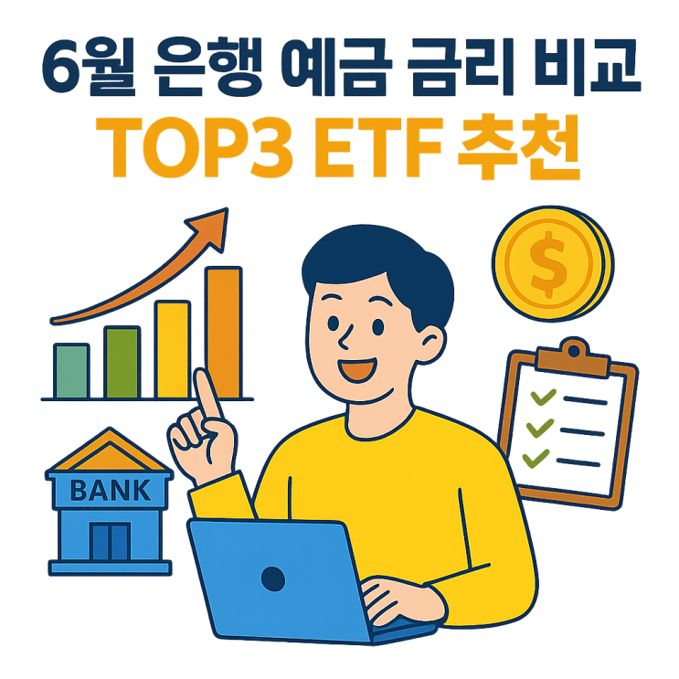  6월 은행 예금 금리 비교 & TOP3 ETF 추천