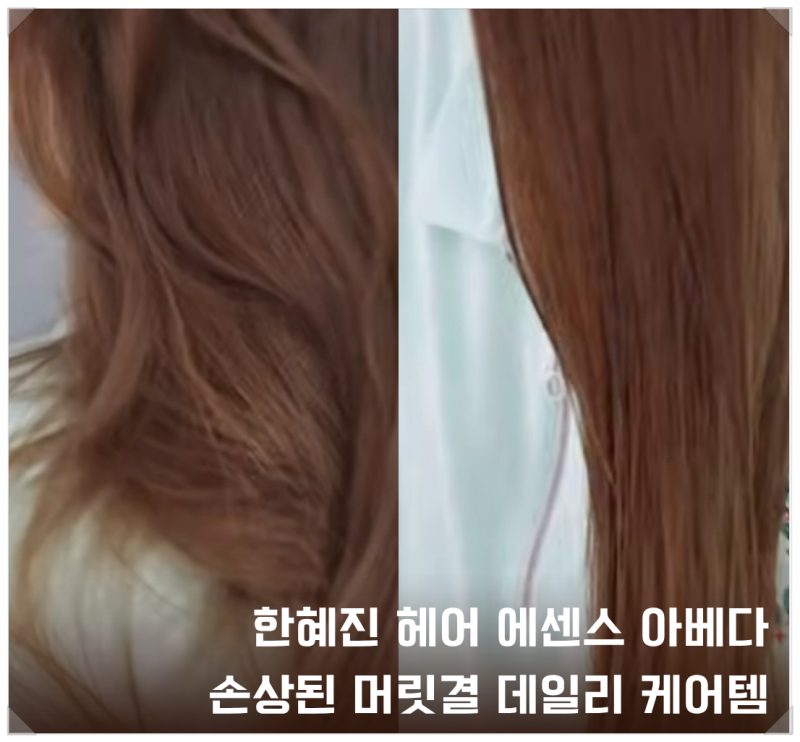 한혜진 헤어 에센스 아베다 머릿결살리는 데일리케어템