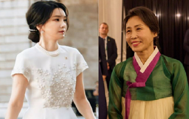 “정상회담 뒤편, 조용히 빛난 사람”<b>김혜경 여사</b>, 첫 <b>외교</b>... 