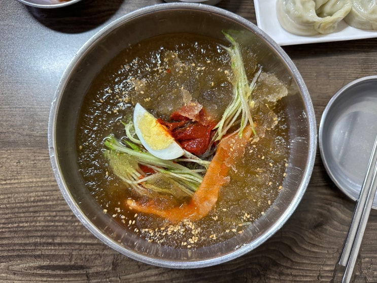  [왕십리역] 원조사철냉면 : 냉면과 만두가 맛있는 한양대 맛집 후기