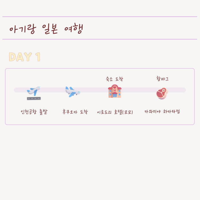  [엄빠손잡고] 15개월 아기와 첫 해외여행, 후쿠오카 3박4일 코스(1) 호텔·맛집·체크리스트까지!