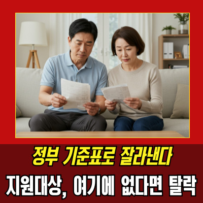  소득상위10%건강보험, 민생지원금 제외?