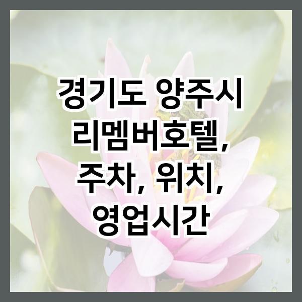 리멤버호텔 사진 1