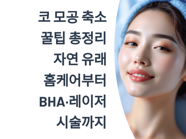  코 모공 축소 꿀팁 총정리: 자연 유래 홈케어부터 BHA·레이저 시술까지