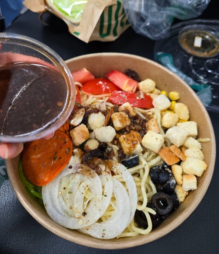  성남 위례맛집 다이어트식단 달리는 커피 샌드위치 샐러드파스타 칼로리