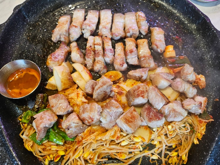  인천 주안 신기촌 맛집 돼슐랭 신기시장 삼겹살 고기집