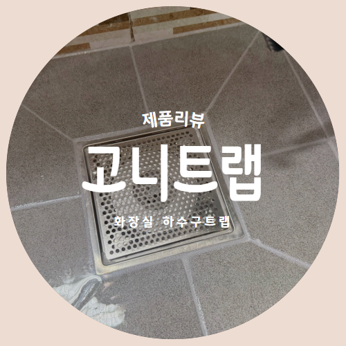  설치가 쉬운 화장실하수구트랩 고니트랩으로 화장실냄새제거 제품리뷰