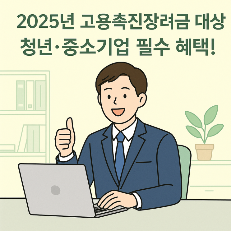  고용촉진장려금 대상(2025년)요건 총정리, 청년고용장려금 신청 꿀팁까지!