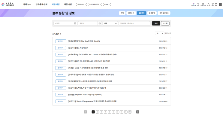 한국무역협회 수출입물류포털 해상법 부문 기고 예정