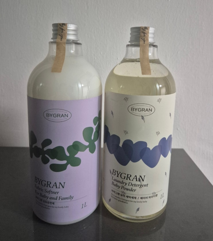  32주임산부 아기 첫 빨래 아기세탁세제 & 섬유유연제 바이그랜