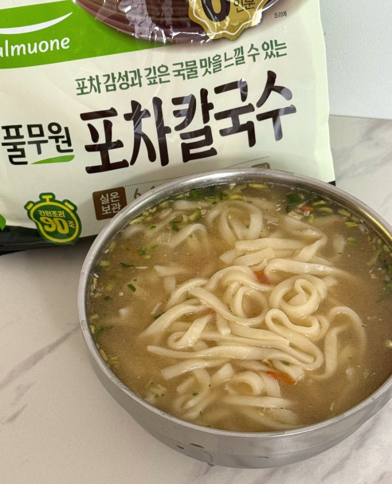 이마트 트레이더스 밀키트 추천 뜨끈한 국물맛 최고인 풀무원 포차칼국수