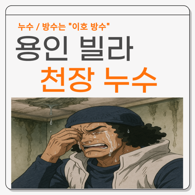  용인 천장 누수 수지구 신봉동 빌라 보일러 배관 문제 해결방법은 누수공사뿐!