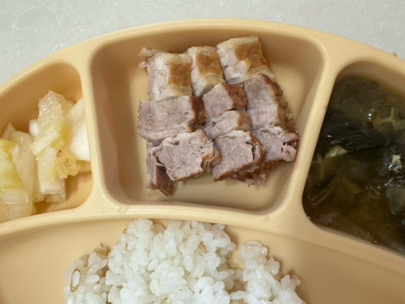 [집밥] 쿠쿠스피드팟멀티쿠커로 통삼겹수육 만들기 36개월미만아이 요리
