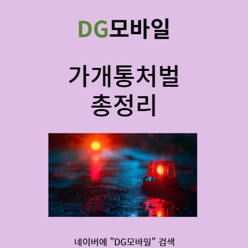 가개통처벌 에 대해 알고 계신가요?