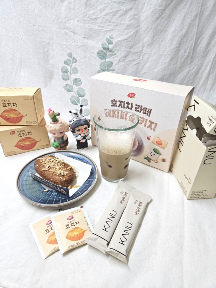  동서식품 동서마음우린 호지차로 호지차 라떼 만들기