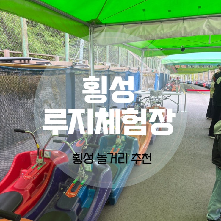 횡성 루지체험장 방문기(+예약, 길이, 금액)