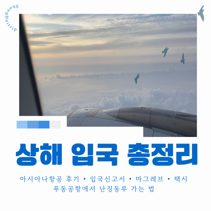  상하이 푸동공항 입국부터 난징동루까지｜OZ363·입국신고서·마그레브·택시비 후기