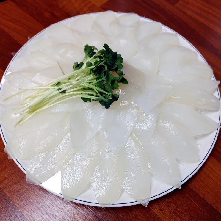 [강동구:성내동] 둔촌시장 횟집 삼웅수산회산오징어【갑오징어회 갑오징어 초밥】#2