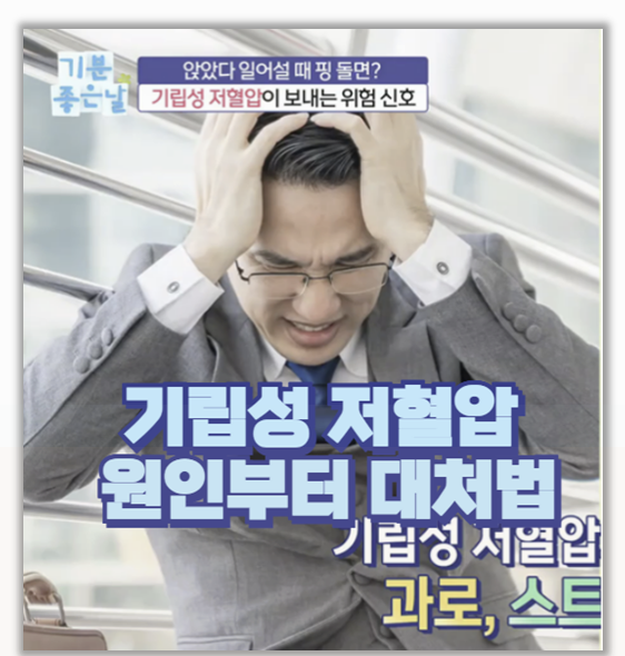  기립성 저혈압 아찔함 속에서 찾은 해답 증상부터 실천 가능한 생활 개선법까지