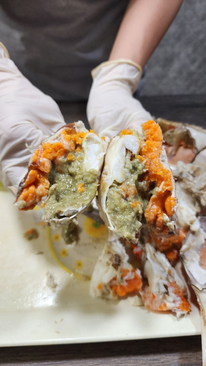 봄꽃게 찜 레시피 비린맛 없이 꽃게 찌기 암꽃게 꽃게 제철시기(손주들을 위해 할아버지가 ....