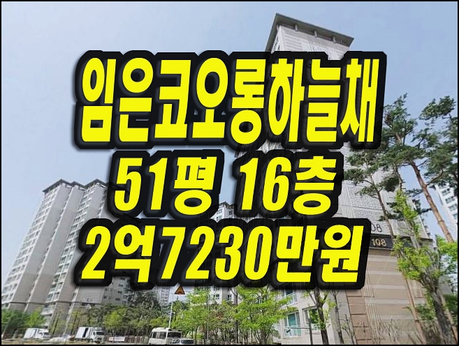  구미아파트 경매 임은코오롱하늘채 51평형 매매