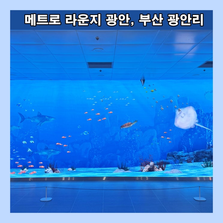  [부산] 광안역 지하1층의 새로운 변신 '메트로 라운지 광안'