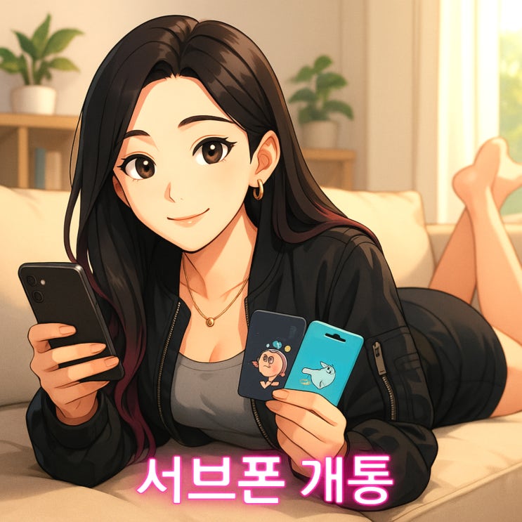  서브폰 개통 편의점 유심 선불폰 접수 방법