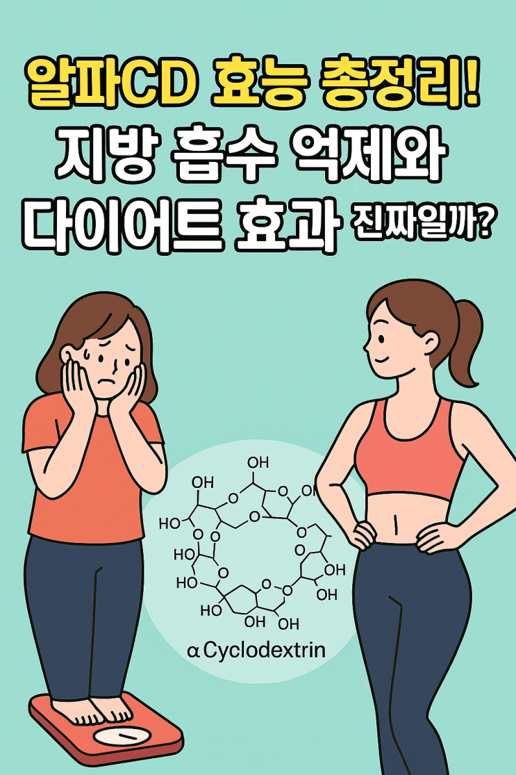  알파CD 효능 총정리!지방 흡수 억제와 다이어트 효과 진짜일까?