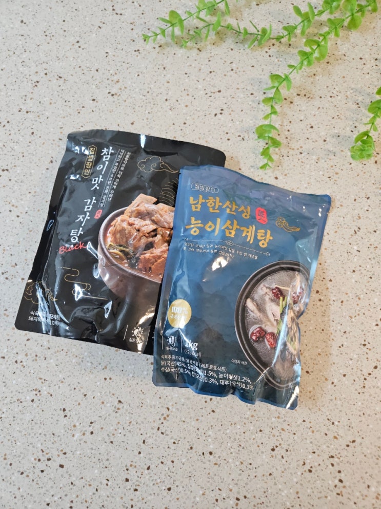  [집밥 장인 감자탕+능이삼계탕] 든든한 한끼를 위한 밀키트