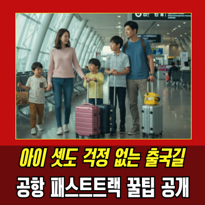  다자녀우선출국 확대, 공항 줄설 필요 없어진다