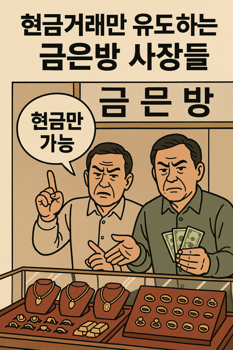  무자료 금거래? 금은방사장님들은 왜 현금거래만 하라고 할까?