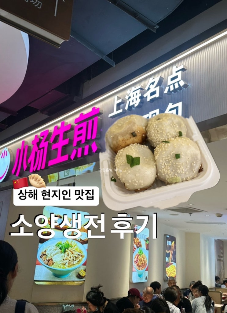  상해) 상하이 난징동루 현지인 만두 맛집 소양생전 (小杨生煎) 후기