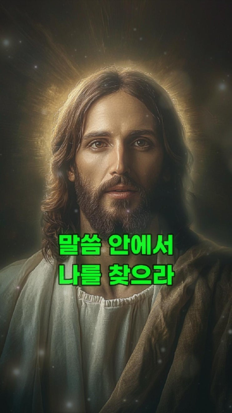  예수님의 메시지: 말씀 안에서 나를 찾으라  예수님 마음️