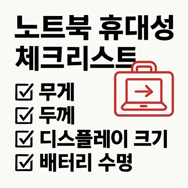 노트북 들고 출근하는 사람이라면 꼭 봐야 할 휴대성 체크리스트 노트북 들고 출근하는 사람이라면 꼭 봐야 할 휴대성 체크리스트