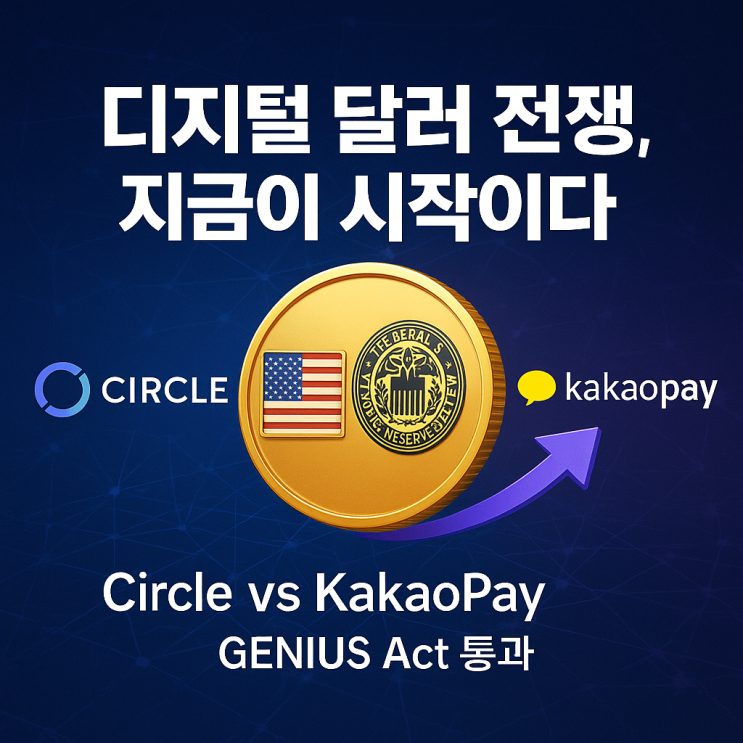 미국 스테이블코인 법안 통과! 서클 vs 카카오페이, 디지털 자산 패....