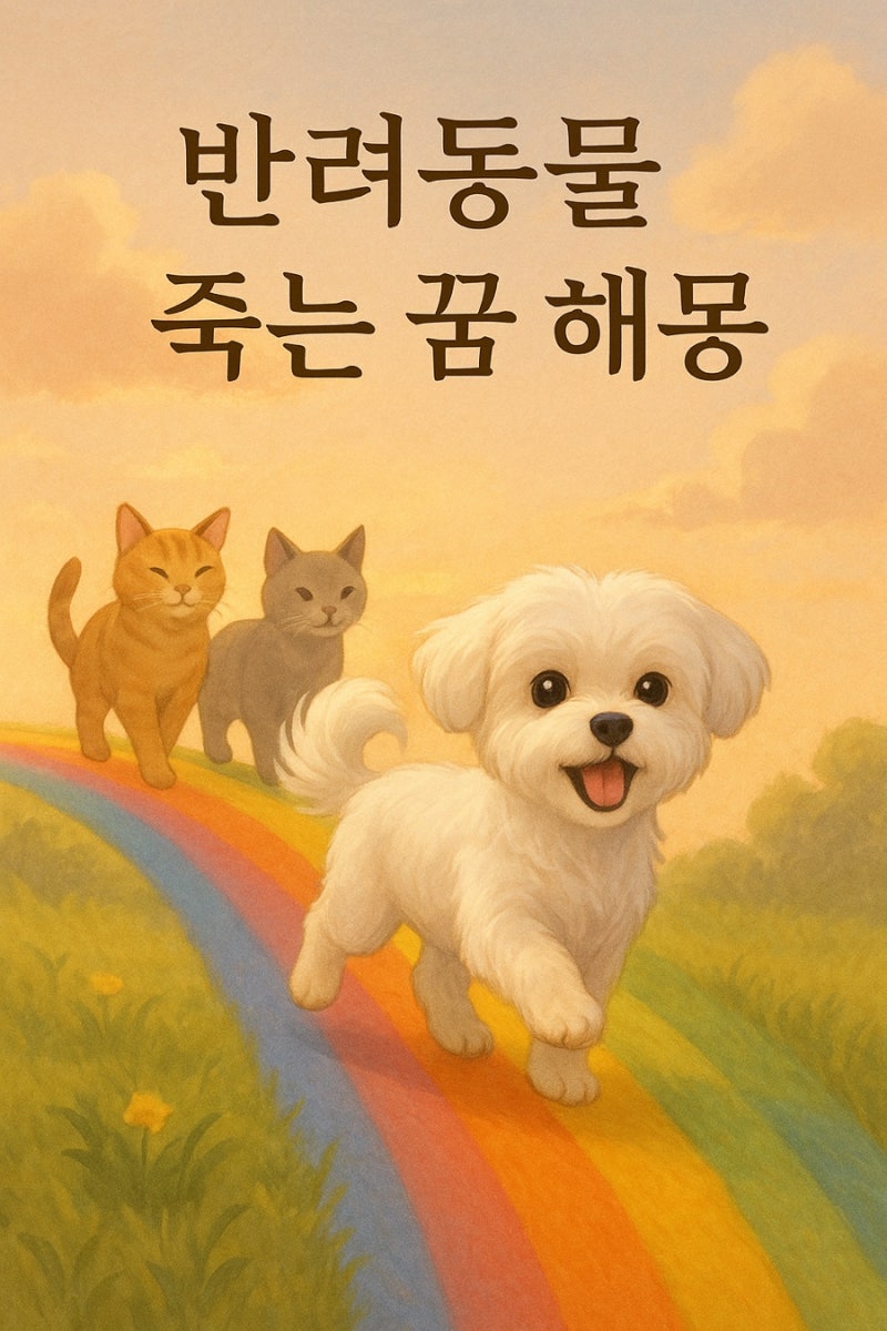 반려동물 죽는 꿈 해몽 풀이 내가 총정리 해줄게!