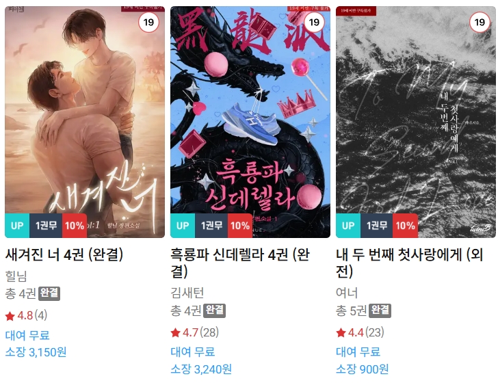  BL소설 신간) 25년 06월 20일 신간